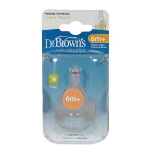 سرشیشه +6 ماهگی دکتر براون مناسب شیشه باریک«Dr Browns»