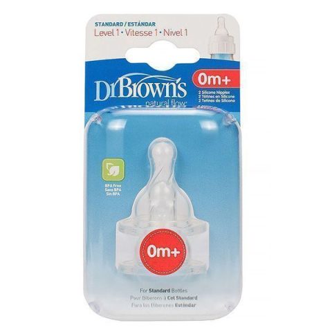 سرشیشه +۰ ماهگی دکتر براون مناسب شیشه باریک«Dr Browns»