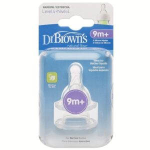 سرشیشه +۹ ماهگی دکتر براون مناسب شیشه باریک«Dr Browns»