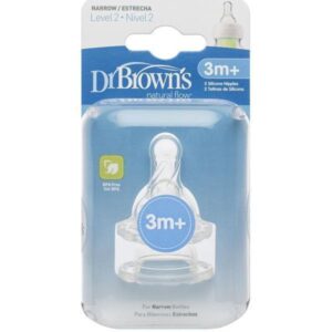 سرشیشه +3 ماهگی دکتر براون مناسب شیشه باریک«Dr Browns»