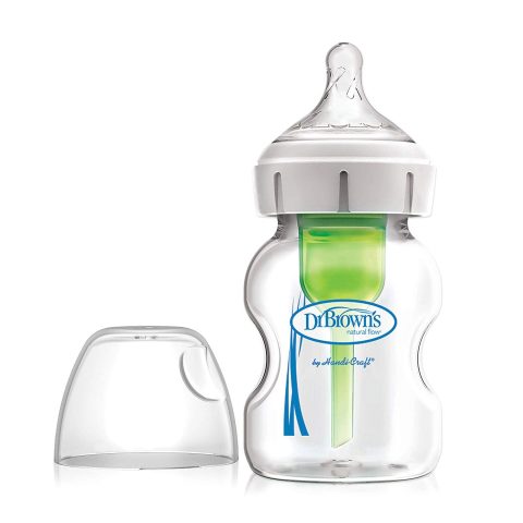شیشه شیر پیرکس عریض 150 میل آپشن پلاس Drbrowns